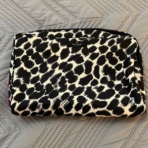 Kate Spade Black and White Makeup Case